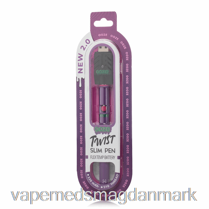 Vape Væske Ooze Slim Twist Pen 2.0 Flex Temp Batteri Ultra Lilla